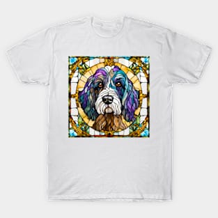 Stained Glass Portuguese Water Dog T-Shirt